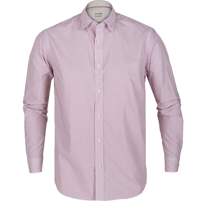 Treviso Geometric Print Casual Cotton Shirt