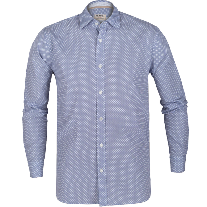 Roma Dobby Stripe Casual Cotton Shirt
