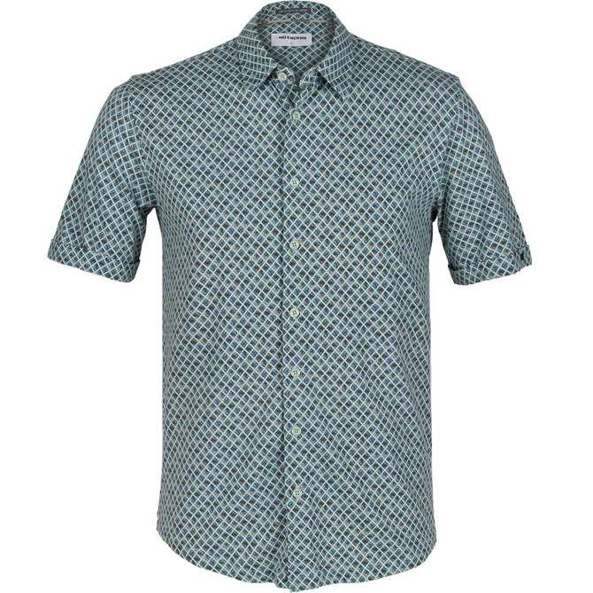 Geometric Print Casual Cotton Casual Shirt