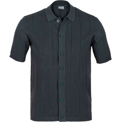 Knitted Short Sleeve Shirt-new-Fifth Avenue Menswear