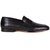 Crest Black Leather Loafers