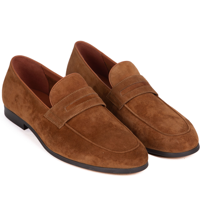 Ivan Tan Suede Leather Loafers