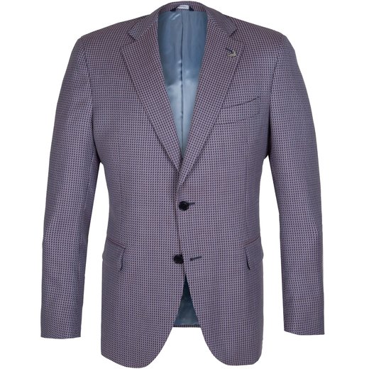 Luxury Italian Houndstooth Wool Blazer-new-Fifth Avenue Menswear