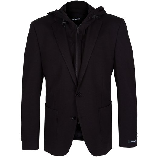 Talk Stretch Blazer + Zip-out Hoody Trim-new-Fifth Avenue Menswear