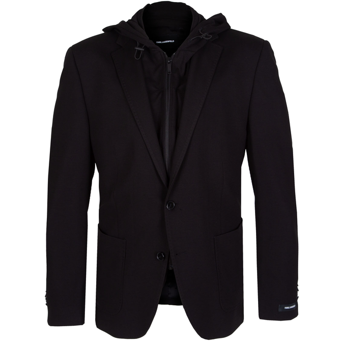 Talk Stretch Blazer + Zip-out Hoody Trim