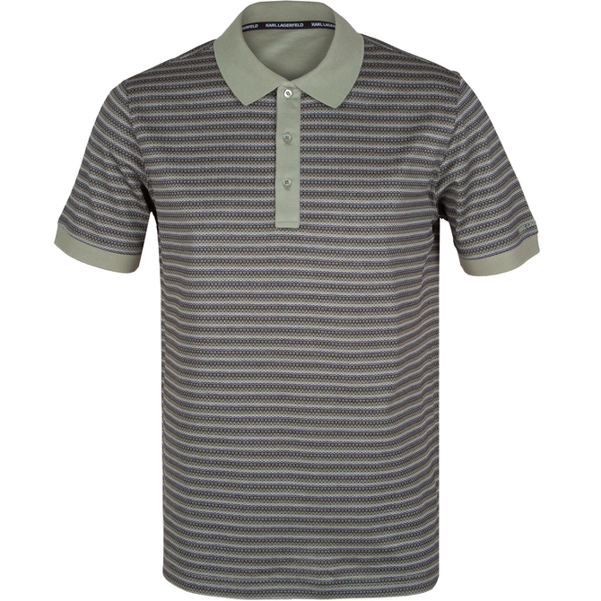 Luxury Mercerised Cotton Textured Stripe Polo