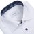 Contemporary Fit Luxury Cotton Twill Dress Shirt With Floral Print Trim