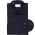 Contemporary Fit Luxury Cotton Twill Dress Shirt With Floral Print Trim