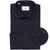 Slim Fit Luxury Cotton Twill Dress Shirt With Floral Print Trim