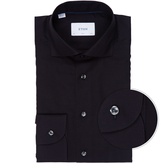 Slim Fit Herringbone Melange Dress Shirt
