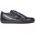 Black Slante-D Leather Sneakers