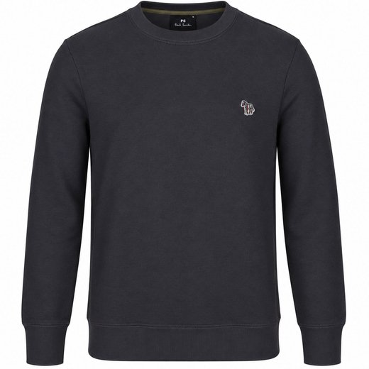 Zebra Logo Organic Cotton Sweatshirt-new-Fifth Avenue Menswear