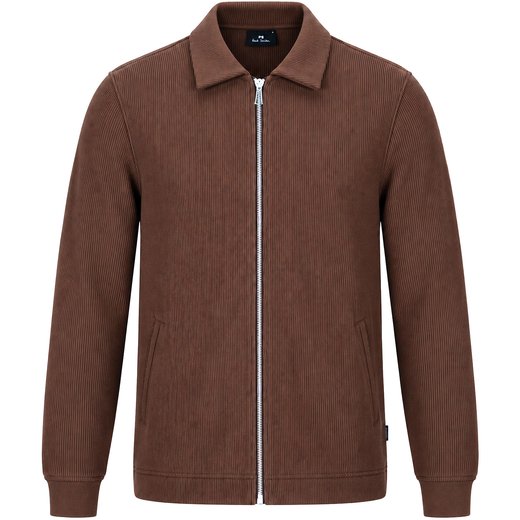 Zip-up Ribbed Sweat Jacket-new-Fifth Avenue Menswear