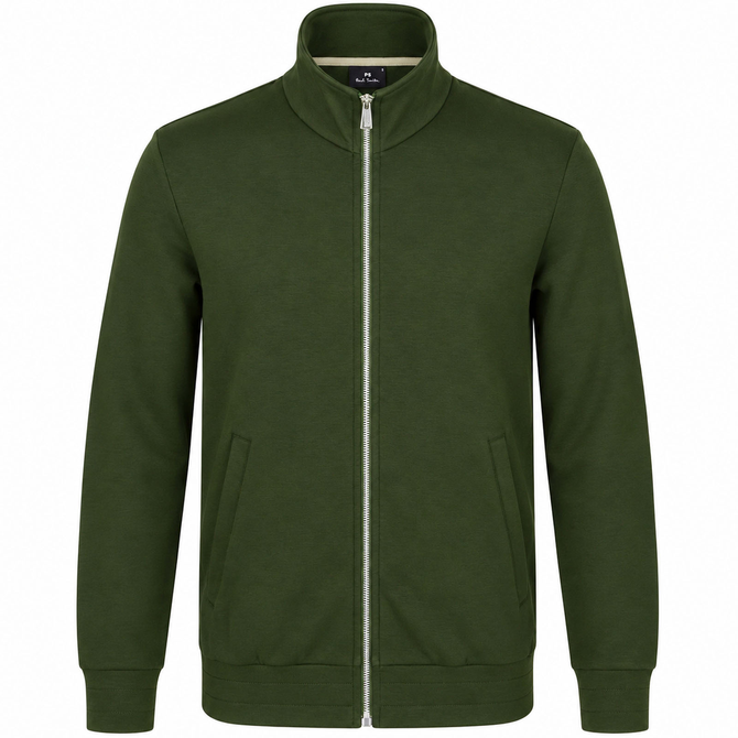 Cotton Modal Blend Zip-up Track Top Sweat