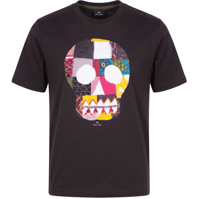 Organic Cotton Fabric Skull Print T-Shirt