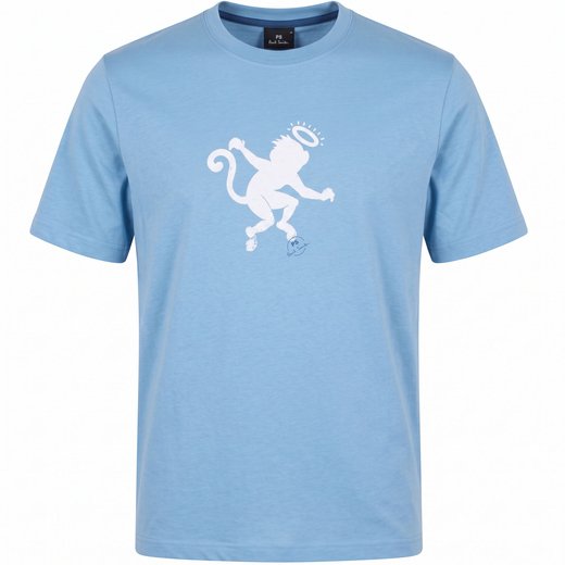 Organic Cotton Halo Monkey Print T-Shirt-new-Fifth Avenue Menswear