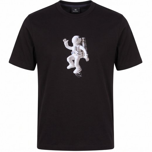 Organic Cotton Astronaut Print T-Shirt-new-Fifth Avenue Menswear