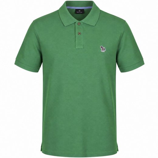 Organic Cotton Pique Zebra Logo Polo-new-Fifth Avenue Menswear