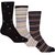 3 Pack Multi Squares & Stripes Cotton Socks