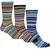 3 Pack Classic Multi Stripe Cotton Socks