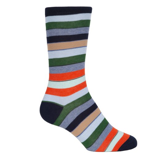 Nandor Stripe Cotton Socks-new-Fifth Avenue Menswear