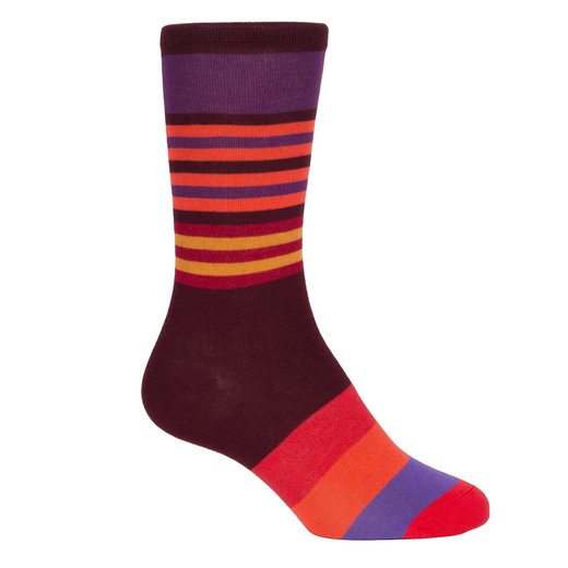 Nathaniel Stripe Cotton Socks-new-Fifth Avenue Menswear