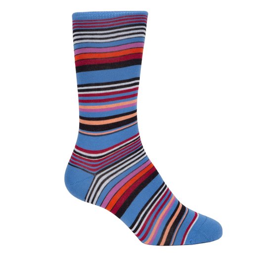 Niam Stripe Cotton Socks-new-Fifth Avenue Menswear