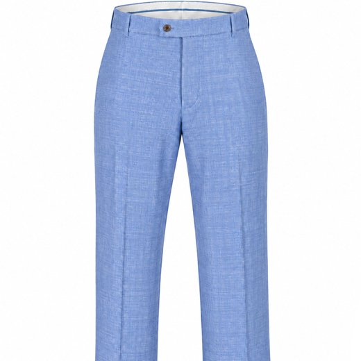 Light Blue Idris Fleck Stretch Dress Trousers-new-Fifth Avenue Menswear