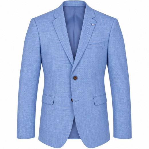 Light Blue Cyril Fleck Stretch Dress Jacket-new-Fifth Avenue Menswear