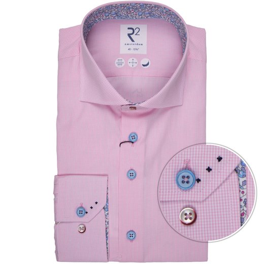 Luxury Micro Gingham Check Dress Shirt-new-Fifth Avenue Menswear