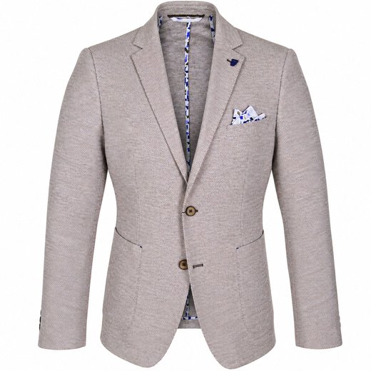 Stretch Dobby Knit Summer Blazer-new-Fifth Avenue Menswear