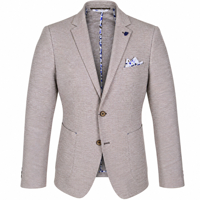 Stretch Dobby Knit Summer Blazer