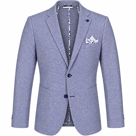 Stretch Dobby Knit Summer Blazer-new-Fifth Avenue Menswear