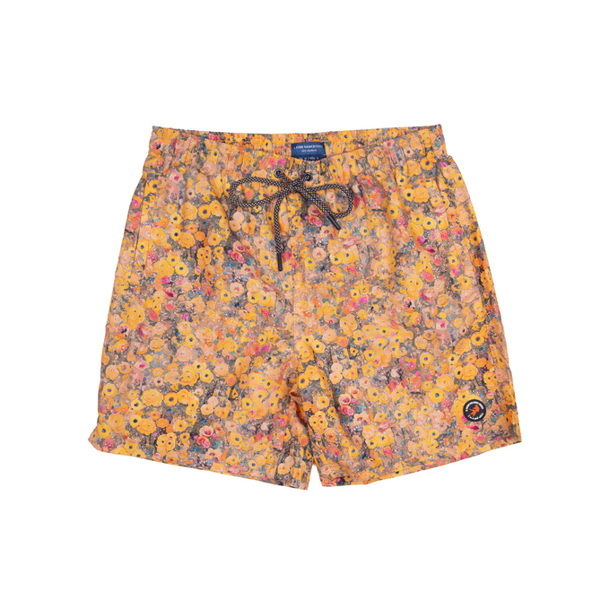 Klimt Flower Print Swim Shorts