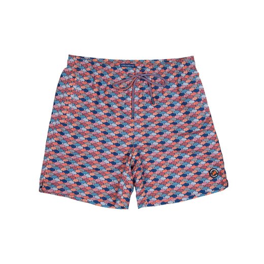 Graphic Fish Print Swim Shorts-new-Fifth Avenue Menswear