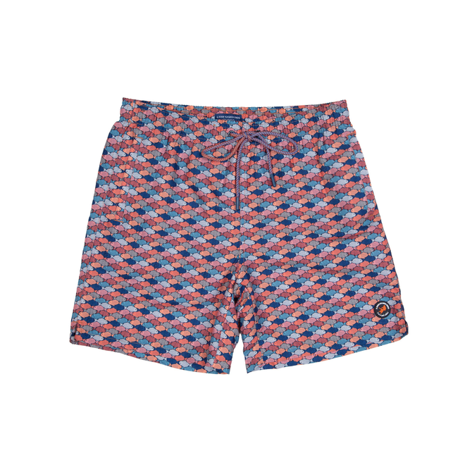 Graphic Fish Print Swim Shorts