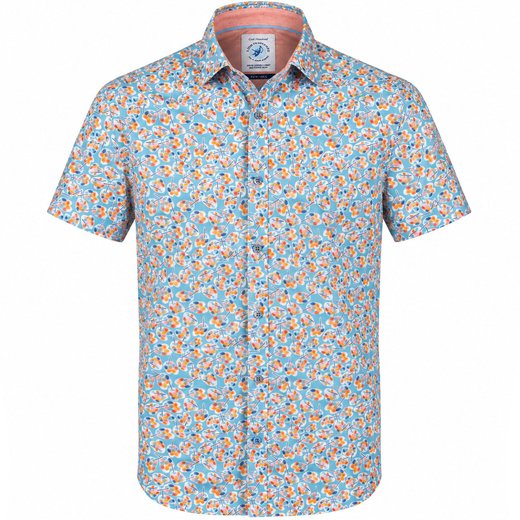 Palettes Print Stretch Cotton Shirt-new-Fifth Avenue Menswear