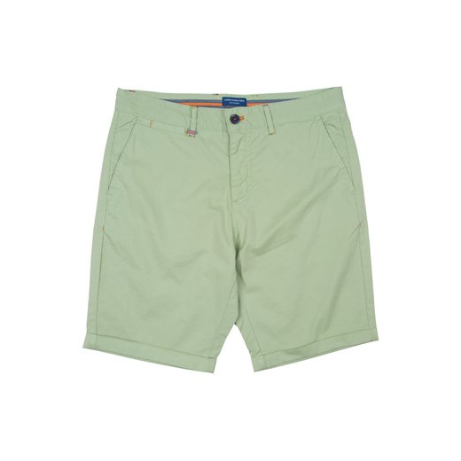Bright Peached Twill Stretch Cotton Shorts-new-Fifth Avenue Menswear