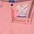 Bright Peached Twill Stretch Cotton Shorts
