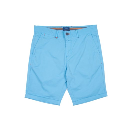 Bright Peached Twill Stretch Cotton Shorts-new-Fifth Avenue Menswear