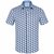 Geometric Birds Print Stretch Cotton Shirt