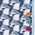 Geometric Birds Print Stretch Cotton Shirt