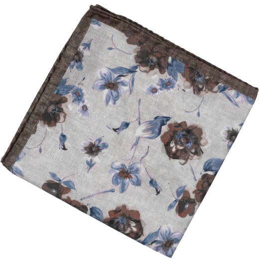 Floral Print Silk Pocket Square-accessories-Fifth Avenue Menswear