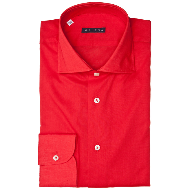 Tailored Bright Cotton Dress Shirt