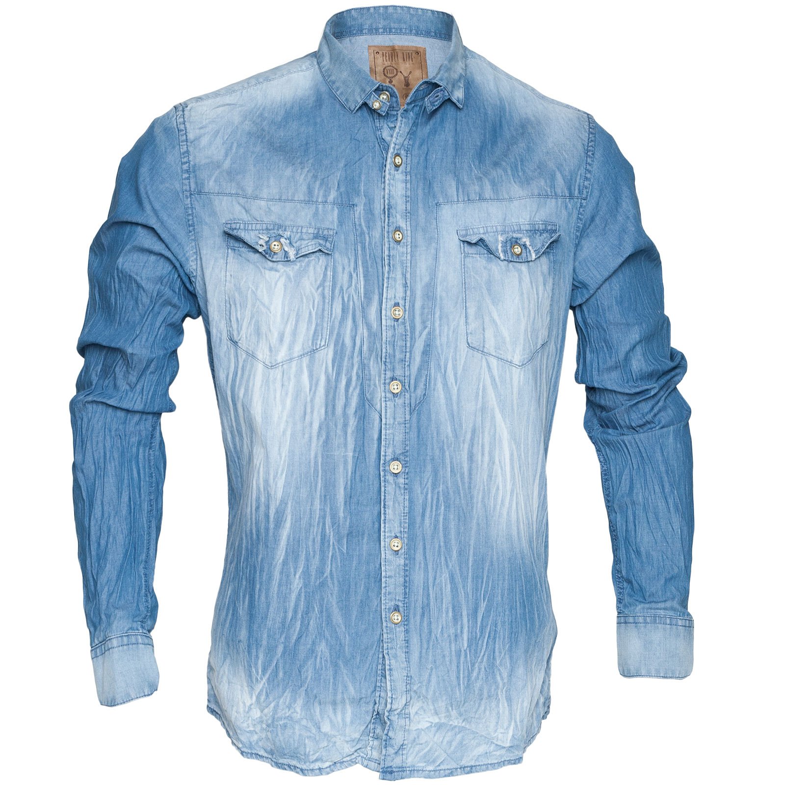 Ford Casual Denim Shirt - PEARLY KING 