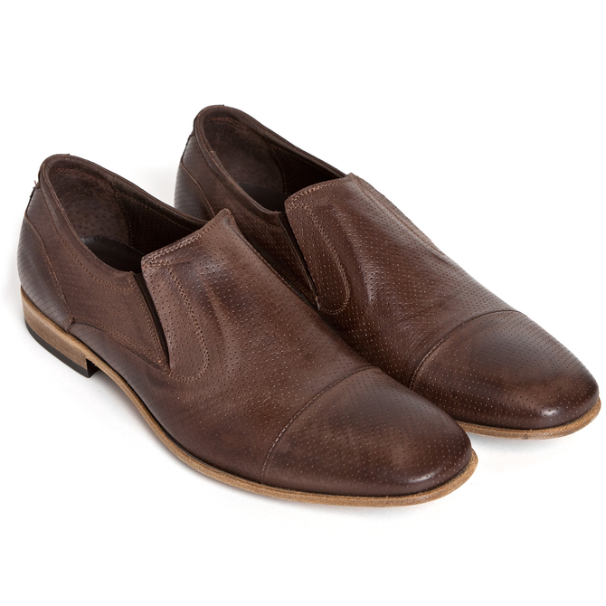 Lorenzo Punched Leather Slip-on