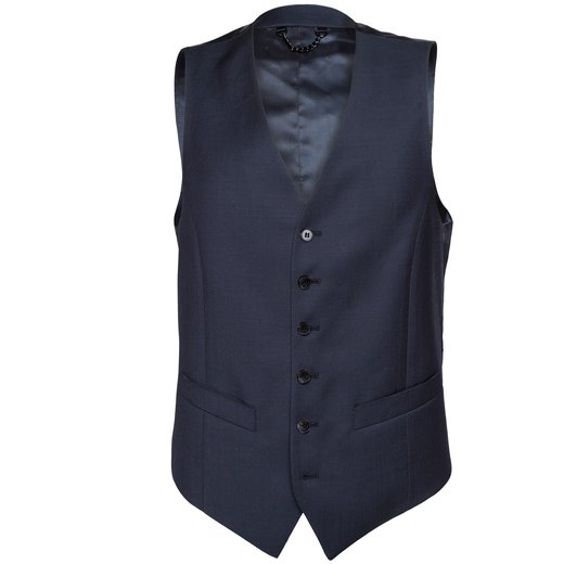 Mail Plain Wool Waistcoat-suits-Fifth Avenue Menswear
