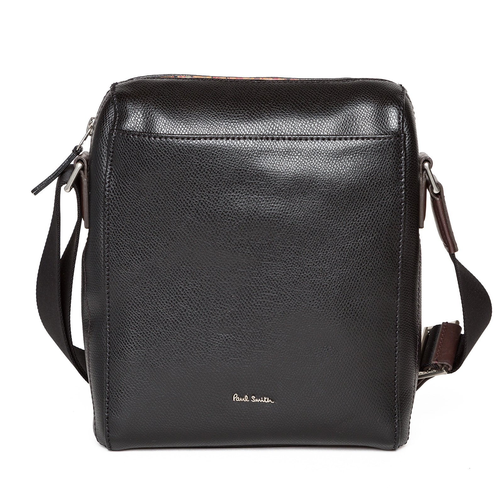 Black Grained Leather Satchel - PAUL SMITH 2014SS-C : Accessories-Bags ...